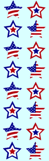 American Stars Stickers by Mrs. Grossman's