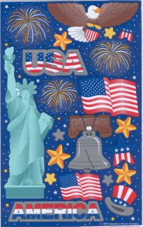 Patriotic Stickers by Sandylion Sticker Designs
