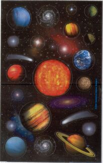 Outer Space Stickers by Sandylion Sticker Designs