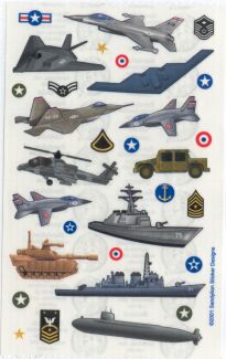 Military Stickers by Sandylion Sticker Designs