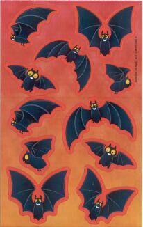 Bats Stickers by Sandylion Sticker Designs