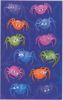 Spiders Stickers by Sandylion Sticker Designs