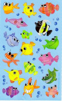 Fish Stickers by Sandylion Sticker Designs