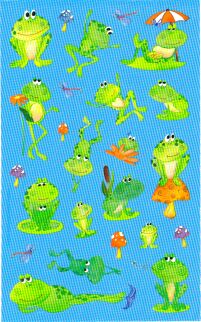 Frogs Stickers by Sandylion Sticker Designs