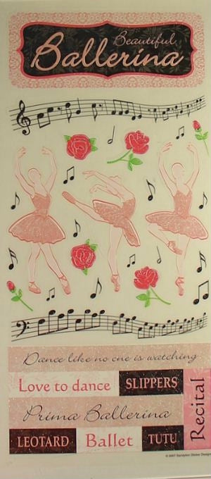 Ballet Stickers by Sandylion Sticker Designs