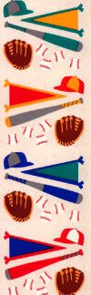 Baseball (Stuffed) Stickers by Mrs. Grossman's