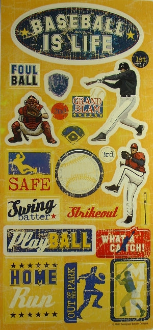 Baseball Icons Stickers by Sandylion Sticker Designs