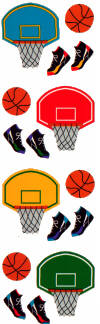 Basketball Stickers by Mrs. Grossman's