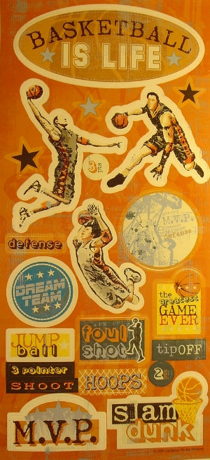 Basketball Icons Stickers by Sandylion Sticker Designs