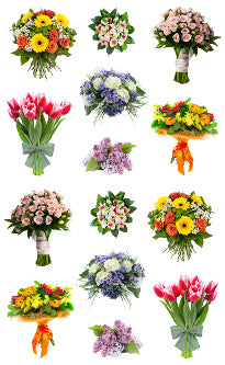 Beautiful Bouquet Stickers by Mrs. Grossman's