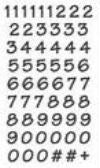 Numbers Bitsy, Black Stickers by Mrs. Grossman's
