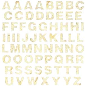 Blanc Alphabet (Papier) Stickers by Mrs. Grossman's
