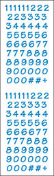 Numbers Bitsy, Blue Stickers by Mrs. Grossman's