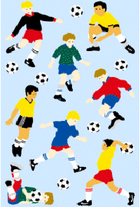Boy's Soccer Stickers by Mrs. Grossman's