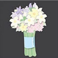 Bridal Bouquet (3D) Stickers by Mrs. Grossman's