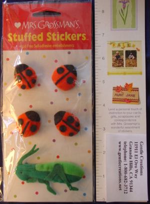 Bugs (Stuffed) Stickers by Mrs. Grossman's