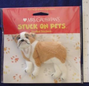 Bulldog (Stuffed) Stickers by Mrs. Grossman's