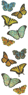 Butterflies (Spkl) Stickers by Mrs. Grossman's