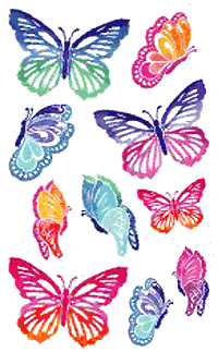 Butterflies II Stickers by Mrs. Grossman's