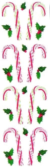 Candy Canes II Stickers by Mrs. Grossman's