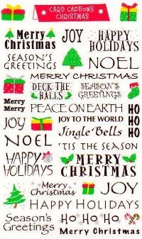Christmas Card Captions Stickers by Mrs. Grossman's