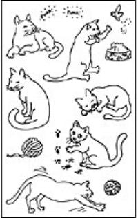Cats Stickers by Mrs. Grossman's