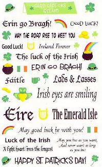 Ireland Card Captions Stickers by Mrs. Grossman's