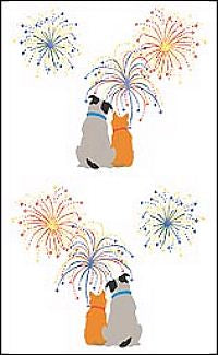 Celebration Pets (Refl) Stickers by Mrs. Grossman's