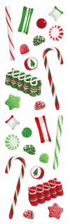 Christmas Candy Stickers by Mrs. Grossman's