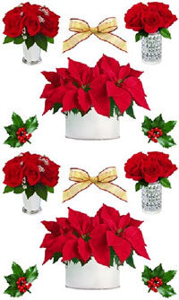 Christmas Flowers Stickers by Mrs. Grossman's