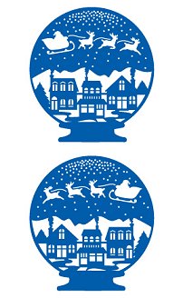 Christmas Snow Globe Stickers by Mrs. Grossman's