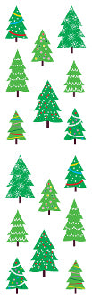 Christmas Tree Farm (Spkl) Stickers by Mrs. Grossman's