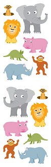 Chubby Jungle Animals Stickers by Mrs. Grossman's