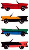 Classic Cars II (Refl) Stickers by Mrs. Grossman's
