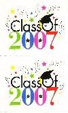 Class of 2007 (Refl) Stickers by Mrs. Grossman's