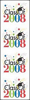 Class of 2008 (Refl) Stickers by Mrs. Grossman's