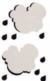 Cloud and Rain Stickers by Mrs. Grossman's