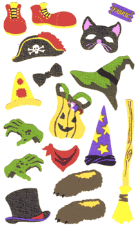 Fabric Costumes (Fabric) Stickers by Mrs. Grossman's