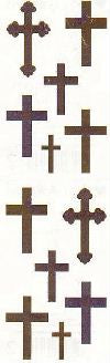Crosses Stickers by Mrs. Grossman's