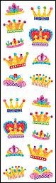 Crowns (Spkl) Stickers by Mrs. Grossman's