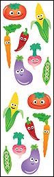 Cutie Veggies Stickers by Mrs. Grossman's