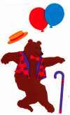 Dancing Bear Stickers by Mrs. Grossman's