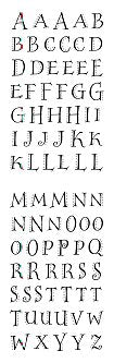 Decorative Alphabet (Refl) Stickers by Mrs. Grossman's