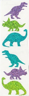Dino Friends (Spkl) Stickers by Mrs. Grossman's