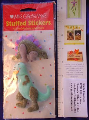 Dinosaur (Stuffed) Stickers by Mrs. Grossman's