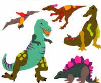 Dinosaur Stickers by Mrs. Grossman's