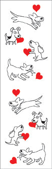Doggie Love (Refl) Stickers by Mrs. Grossman's