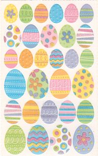 Easter Eggs Stickers by Sandylion Sticker Designs