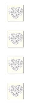 Embossed Heart Stickers by Mrs. Grossman's