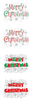Expressions Merry Christmas (Refl) Stickers by Mrs. Grossman's